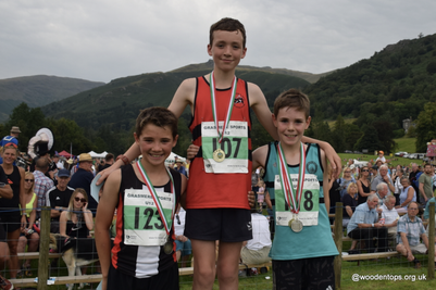 Oliver Goodman of Brighton & Hove on the winner's podium