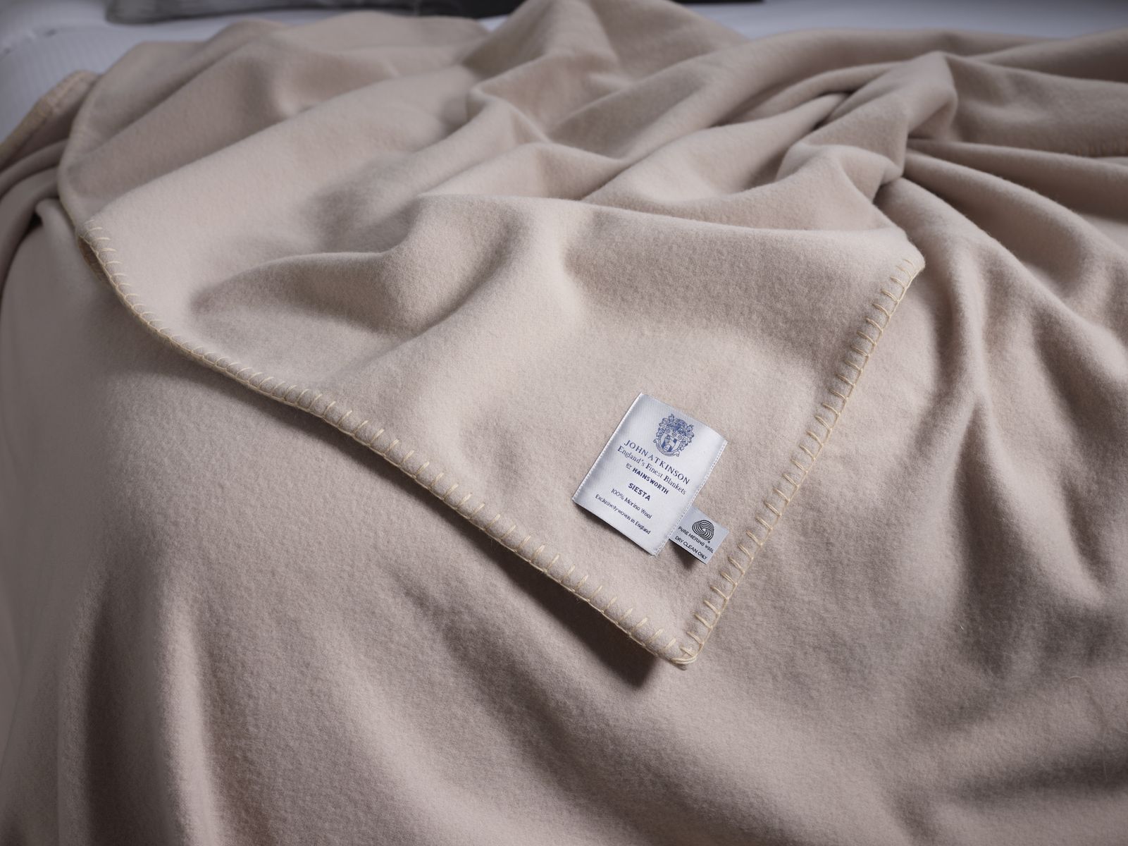 Pure Merino Wool Blanket – Siesta - Champagne