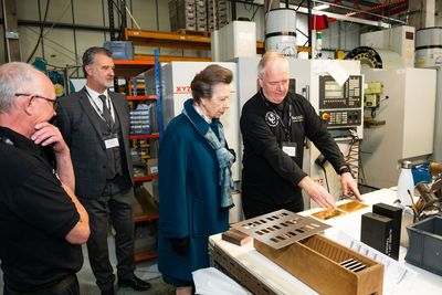 Mr Roland Caughey explains machining of brass plates