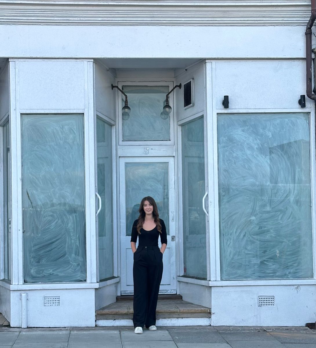 Naomi Woods outside the new location for Naomi’s Hair Salon, in South Way, Newhaven, which is currently being decorated and will be open for business around the end of autumn. 