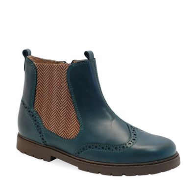 Chelsea Dark Green Leather Boot