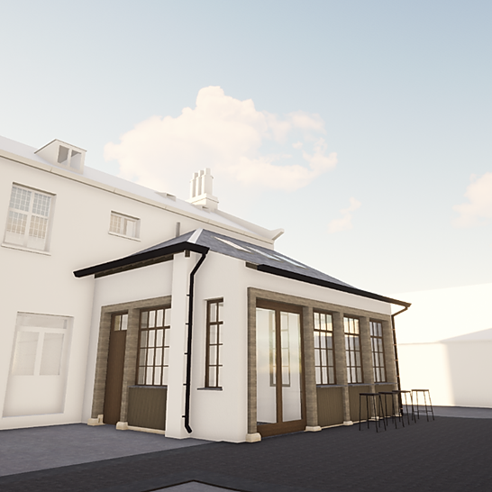 Architect's impression of the new Levens Bakery at Levens Hall & Gardens in the South Lakes