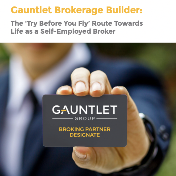 The front cover of the Gauntlet Brokerage Builder downloadable booklet