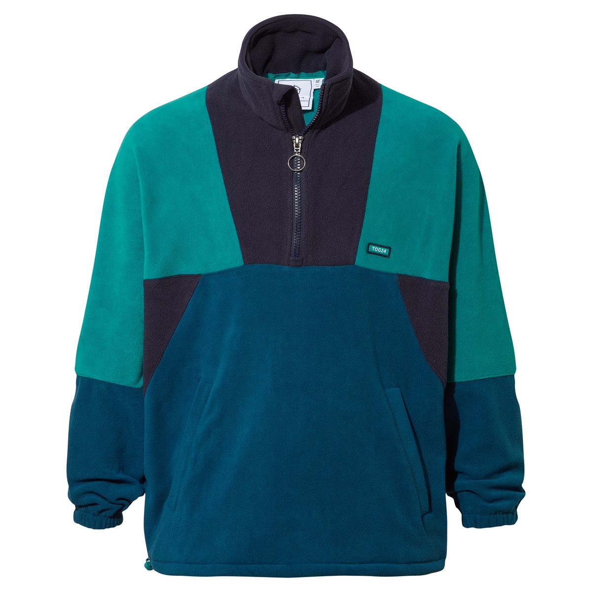 Aztec fleece jacket - Navy