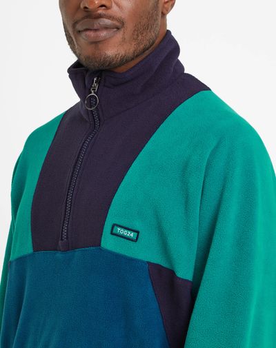 Aztec fleece jacket - navy