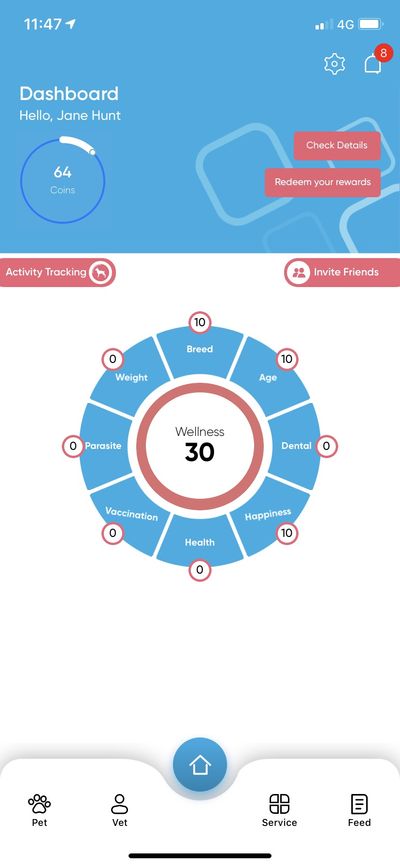 PetPanion Wellness Score feature