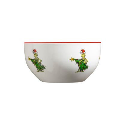 5.5 INCH BOWL GRINCH STEALING XMAS TREES