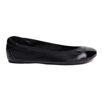 Harrow Black with Black Cap Ballerinas from Cocorose London