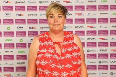 HIGH RES: Rebecca Hall, MD of HH Driveright, receiving the Tech Innovator Award at the everywoman in Transport & Logistics Awards 2024.