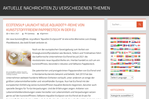Screencapture of Aktuelle Nachrichten zu verschiedenen Themen
