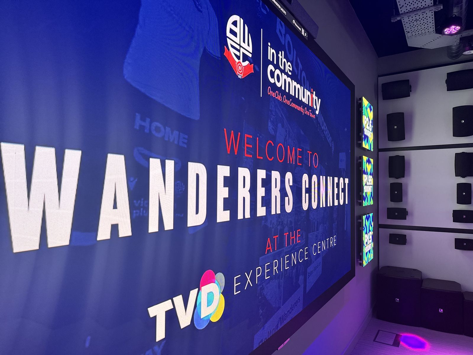 Bolton Wanderers’ charity networks at TVD’s new Experience Centre