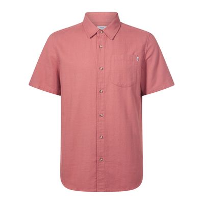 Preston Mens 100% Cotton Supersoft Short Sleeve Shirt - Redwood