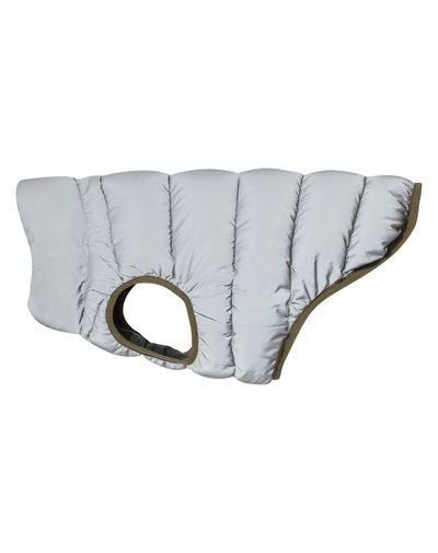 Fetch padded dog coat - khaki/dark indigo/optic white