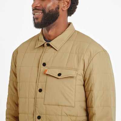 Keiran Men's Shacket - Ochre Brown