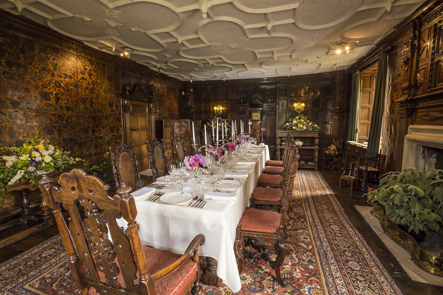 Dining room at Levens Hall, near Kendal