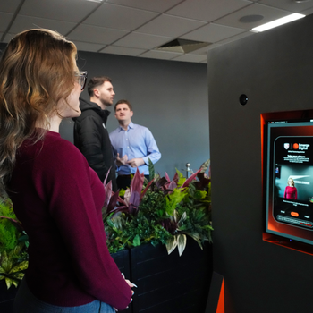 The UK’s first real-time AI Fan Photo Stand at the Kingsholm Stadium