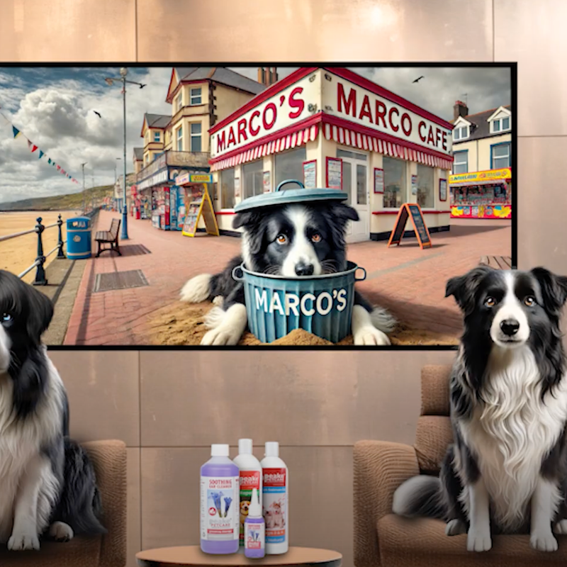 Nessie (left), based on the character Nessa, from Gavin and Stacey, presents one of the features on the Dogcast 