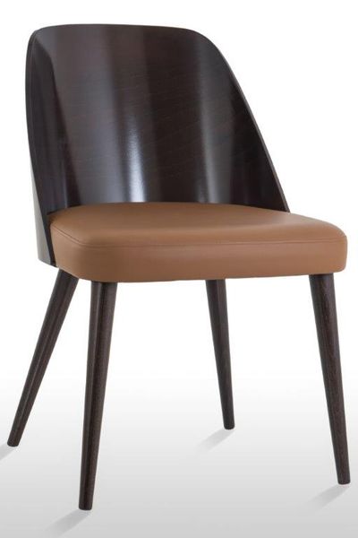 GALA chair with wooden back