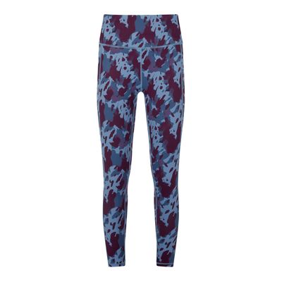 Farby Women's Breathable Performance Leggings - Smokey Blue Print