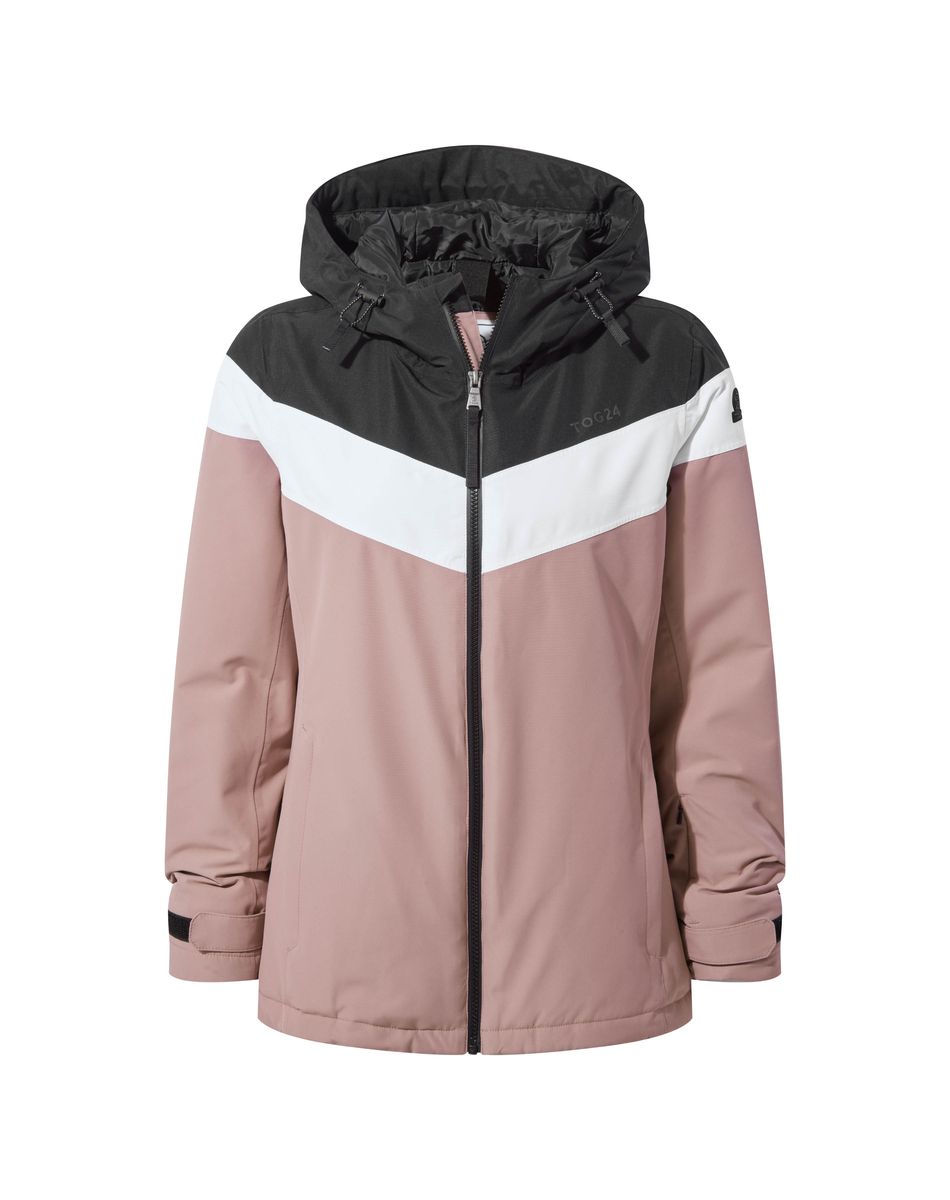 PANORAMA WOMENS SKI JACKET - BLACK/FADED PINK