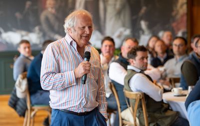 Get A-Head founder John Watkinson talks to guests attending the clay shoot about the charity's work.jpg