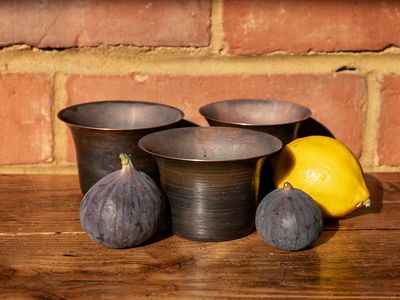 Blackened Copper Pots