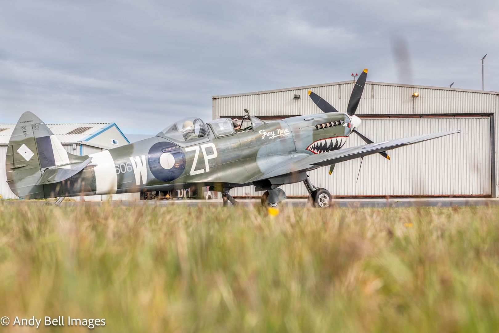 Two-seater Spitfire at the Spitfire Visitor Centre: Hangar 42, Blackpool