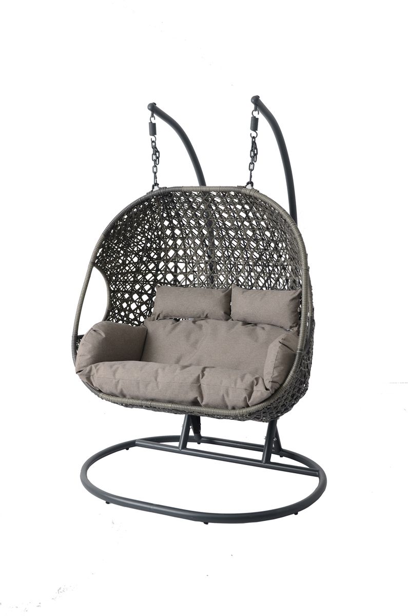 Serenity Double Hanging Garden Egg Chair
