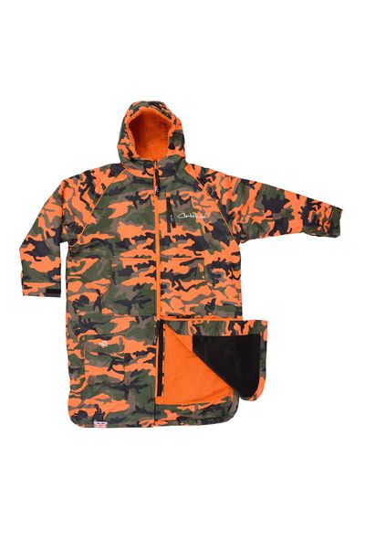 Charlie McLeod Eco Long Sleeve Sports Cloak in Camo Orange