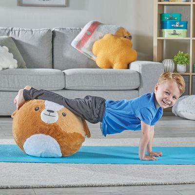 Yoga Ball Buddy with BubblePlush™ - Puppy