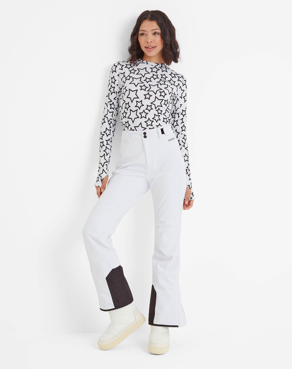 SNOWDON WOMENS THERMAL BASE LAYER CREW NECK- Star Print