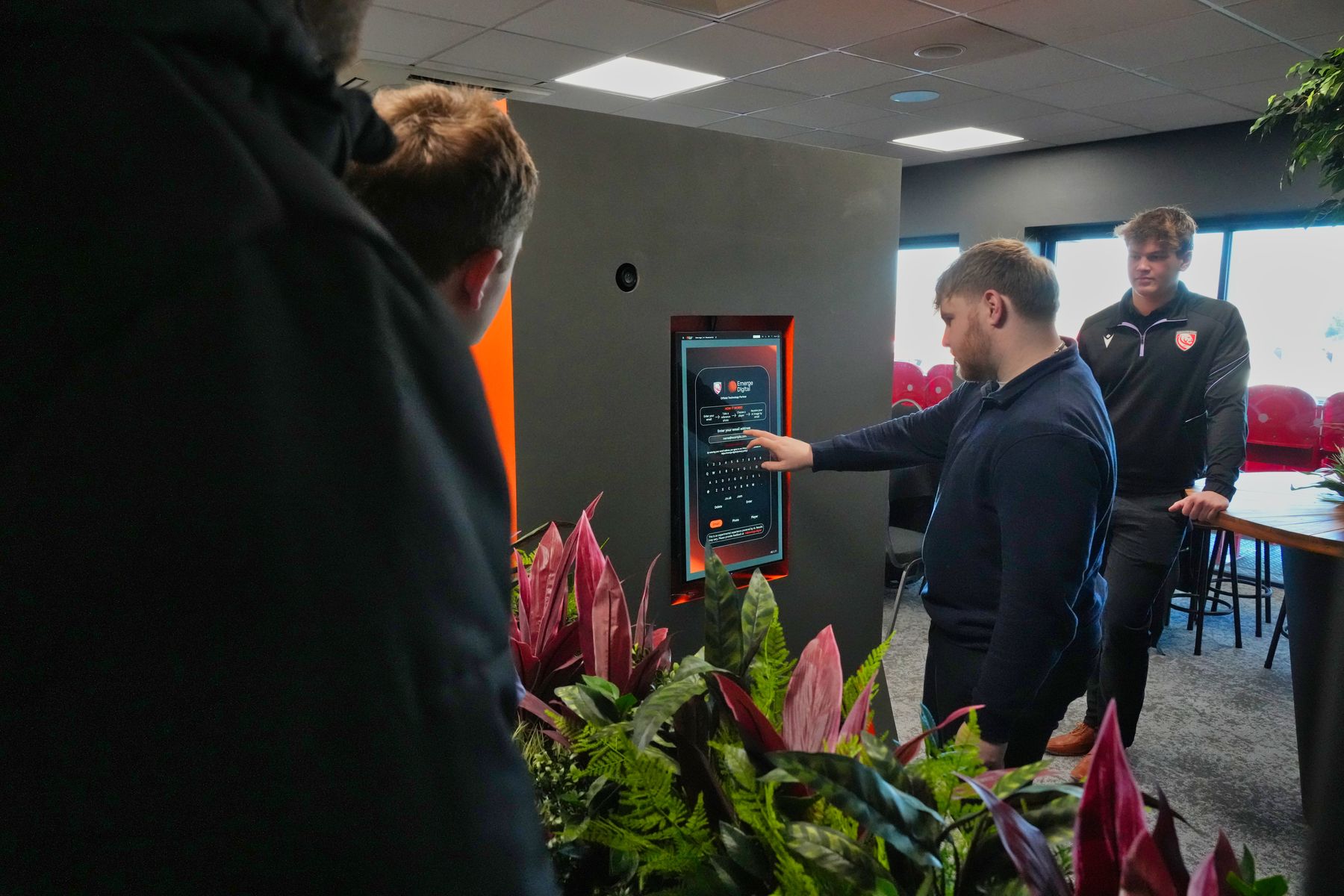 The UK’s first real-time AI Fan Photo Stand at the Kingsholm Stadium