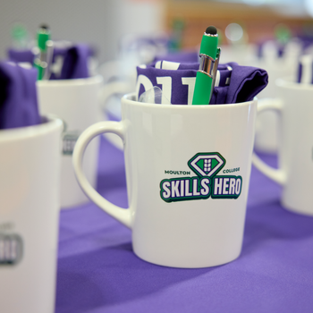 Moulton College celebrates local business partnerships with ‘Skills Heroes’ event