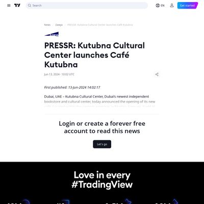 Screencapture of TradingView-PRESSR