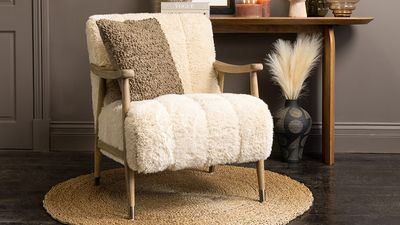 2000px Barcelona Armchair  Faux Sheepskin Fur Sand Seat  Solid Oak Brushed Frame, £399, 7975430.jpg