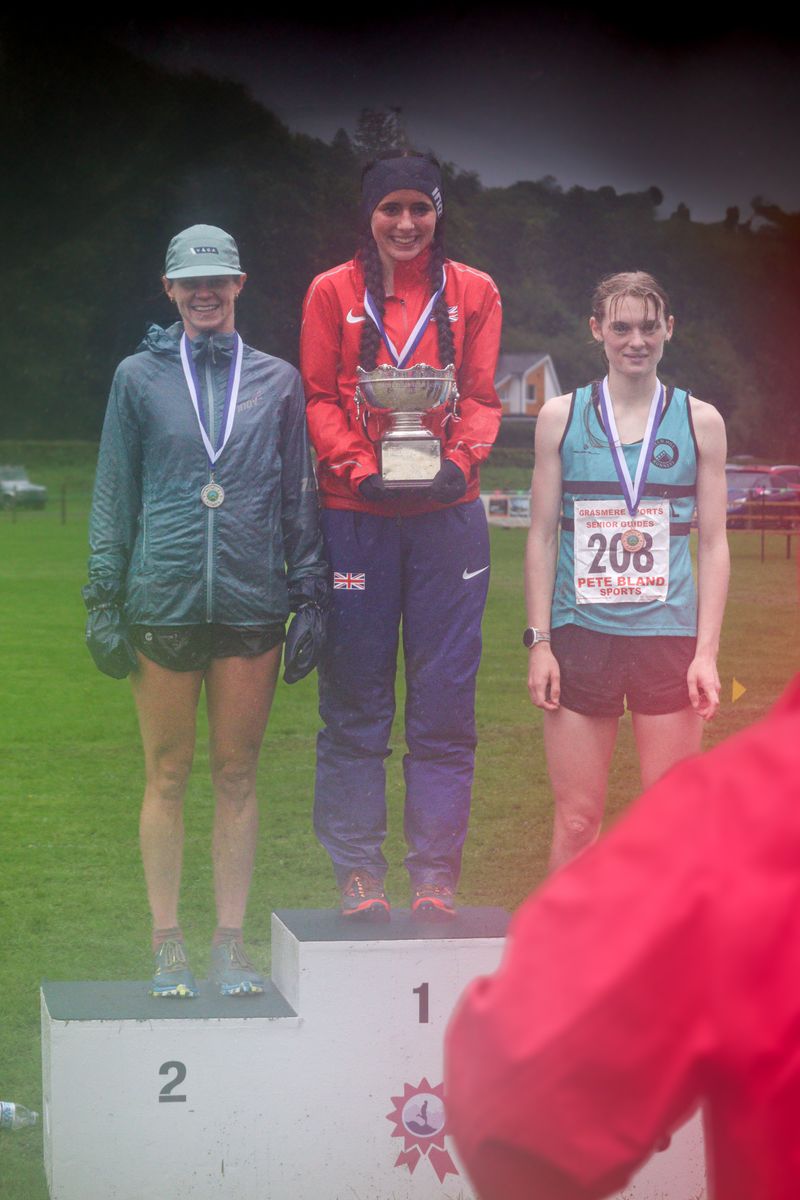 Charlotte Rawstron, Grasmere Sports' Senior Guides race Ladies Champion 2024 