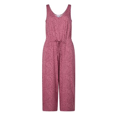 Emmie Womens Supersoft Jumpsuit - Black Raspberry Wiggle Print