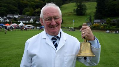 Former fell-runner and now Bellman of Grasmere Lakeland Sports and Show, Tommy Sedgwick