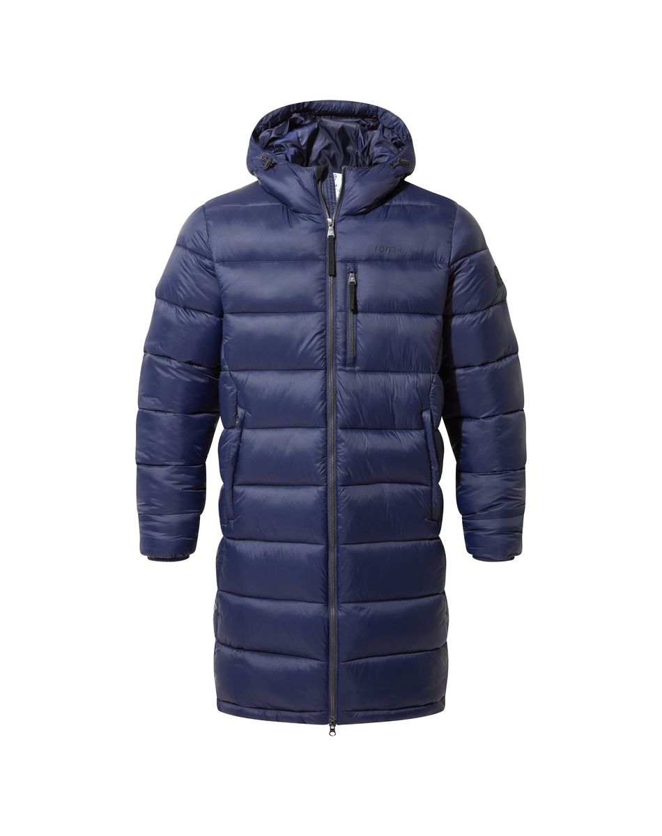 Barnby Men's Long Padded Jacket - Dark Indigo