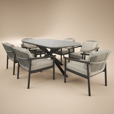 SOLACE+CO Eliza Garden Dining Table & Chairs Set