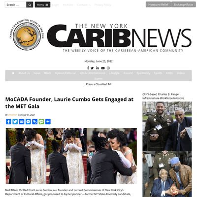 Screencapture of New York Carib News