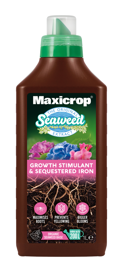 Maxicrop's Growth Stimulant and Sequestered Iron - new branding