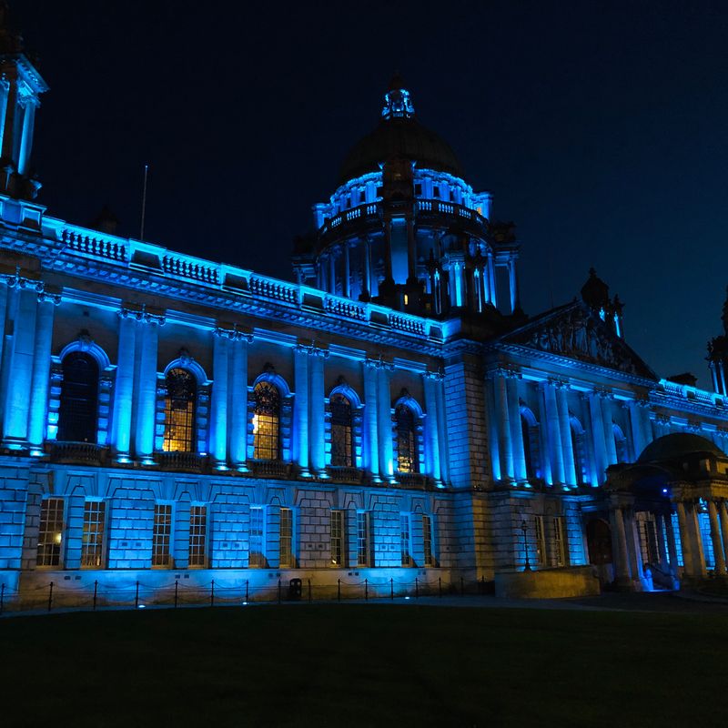 Belfast City Hall, #LightItBlue