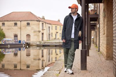 Glenton Mens Long Waterproof Jacket - Black