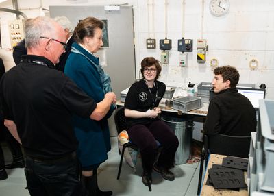 HRH The Princess Royal meets employees and coaches from Little Gate Supported Employment