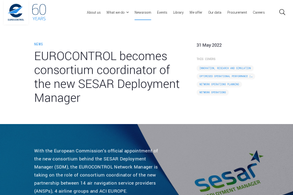 Screencapture of EUROCONTROL
