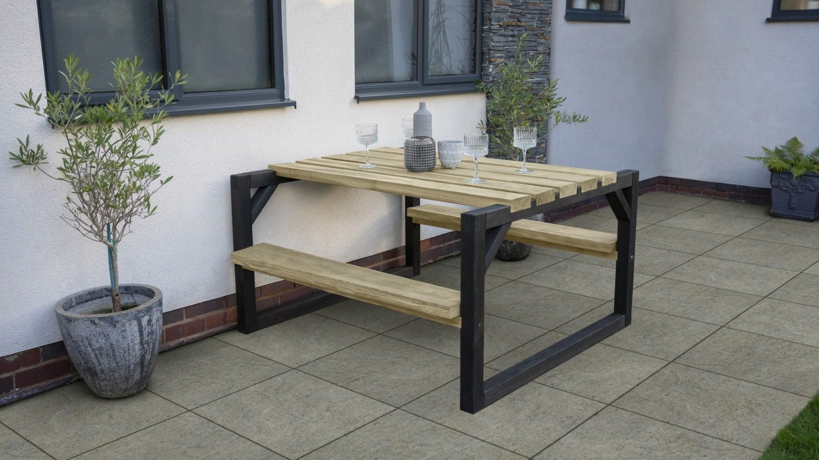 Suggested Header Forest, Colour Block Picnic Bench, £398.49, 8593785.jpg