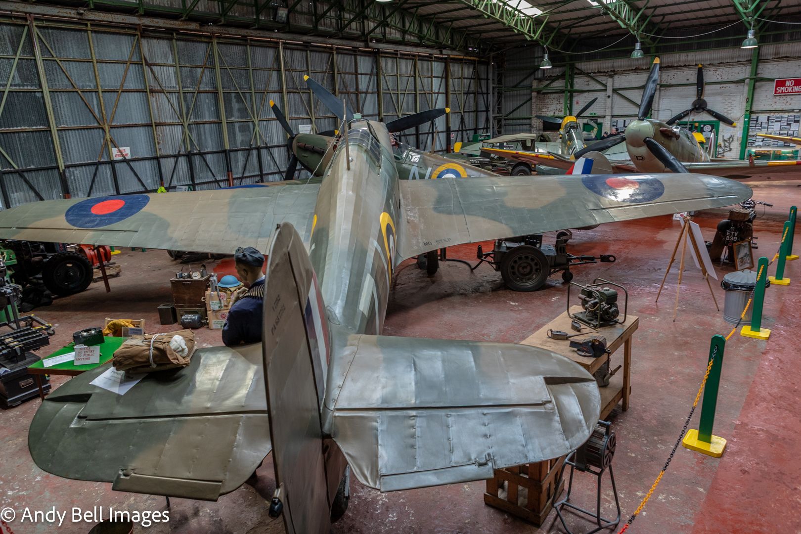 Aircraft at the Spitfire Visitor Centre: Hangar 42, Blackpool
