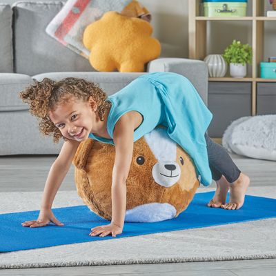 Yoga Ball Buddy with BubblePlush™ - Puppy