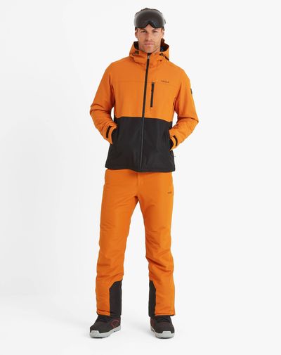 Whistler Men's Ski Jacket - Black/Dark Orange